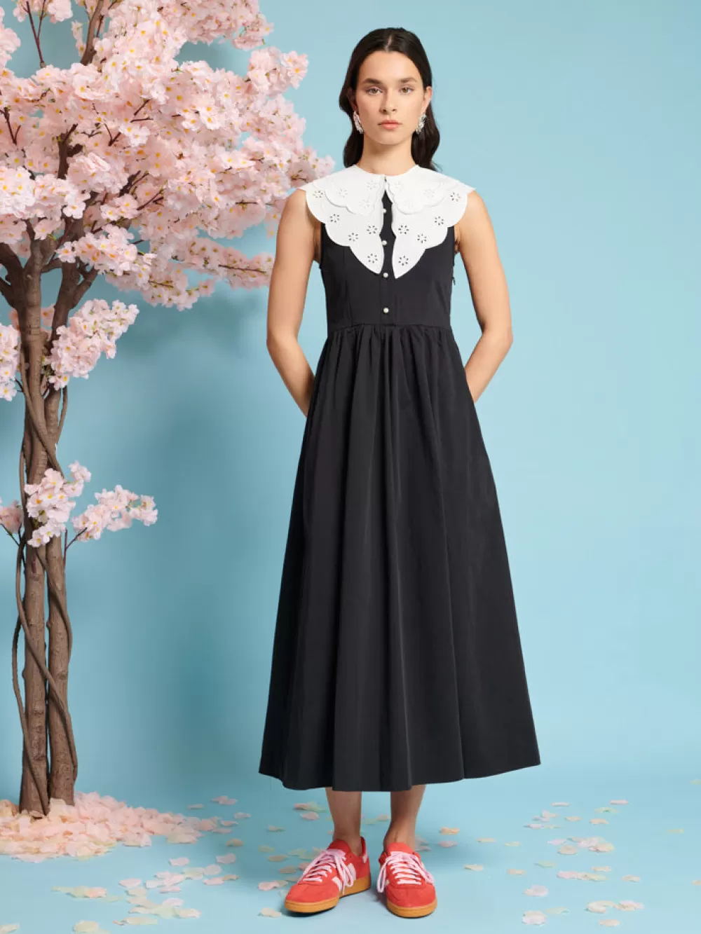 Best Sale Ara Collar Midi Dress Women Dresses