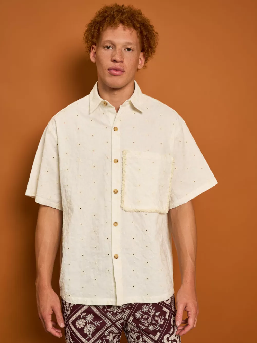 Clearance Cole Fray Boxy Shirt Shirts