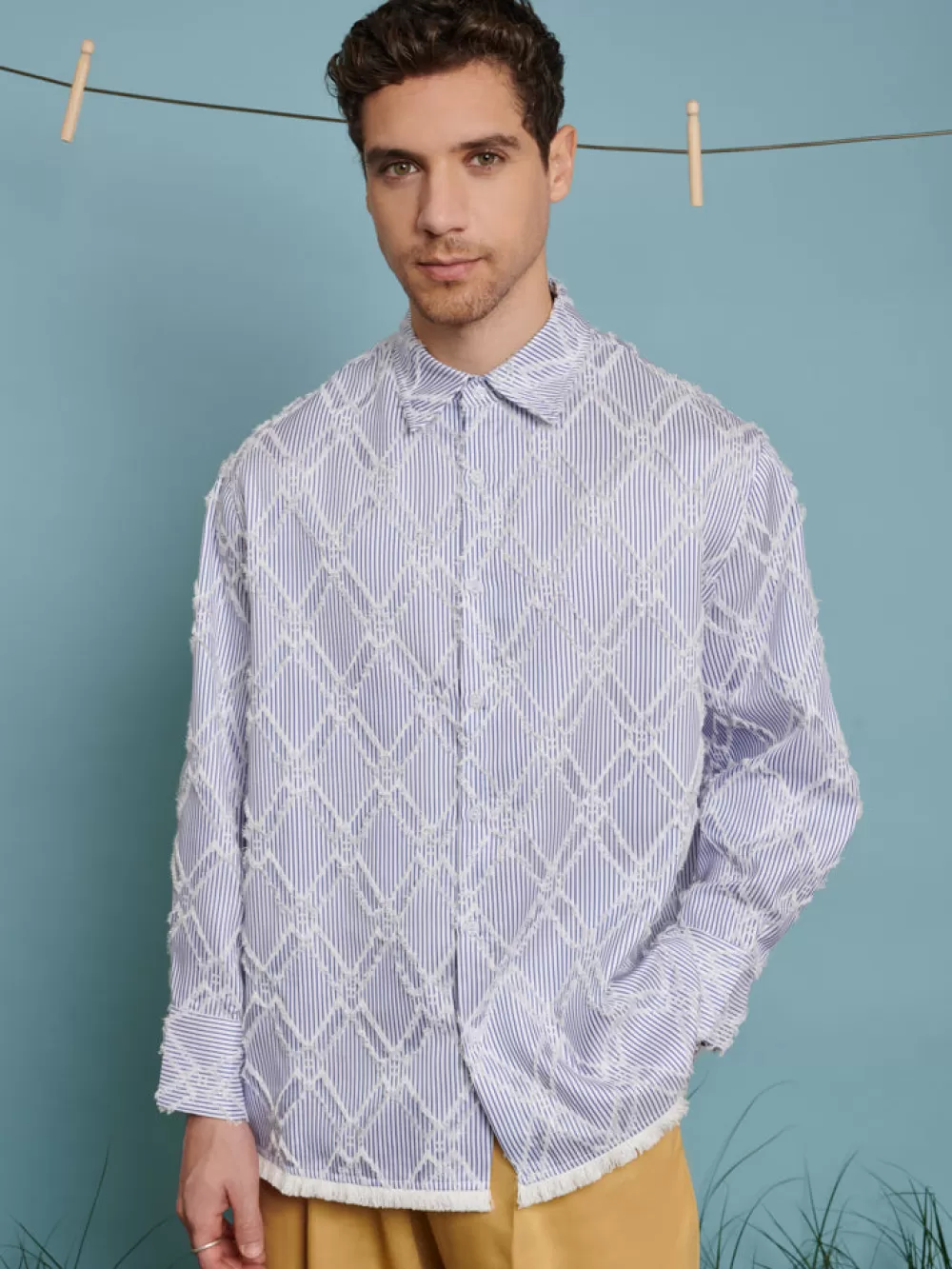 Best Dorie Fray Diamond Overshirt Shirts