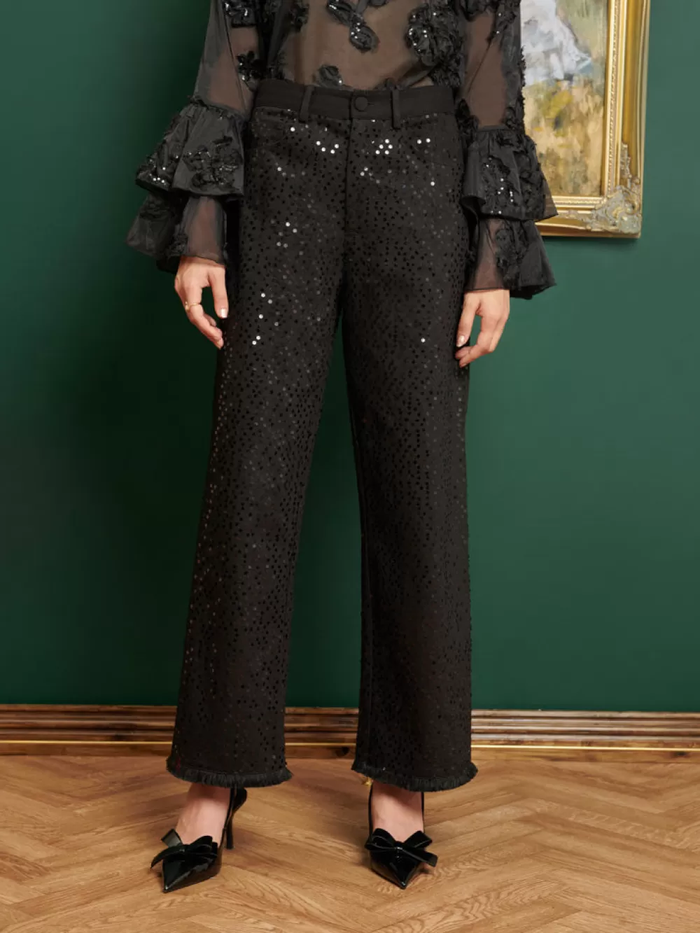 Shop DREAM Renoir Embellished Trousers Women Bottoms | Dream