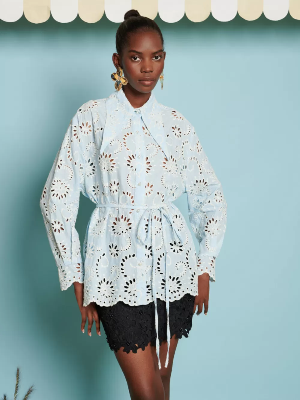 New DREAM Rosslyn Embroidered Shirt Women Tops | Dream