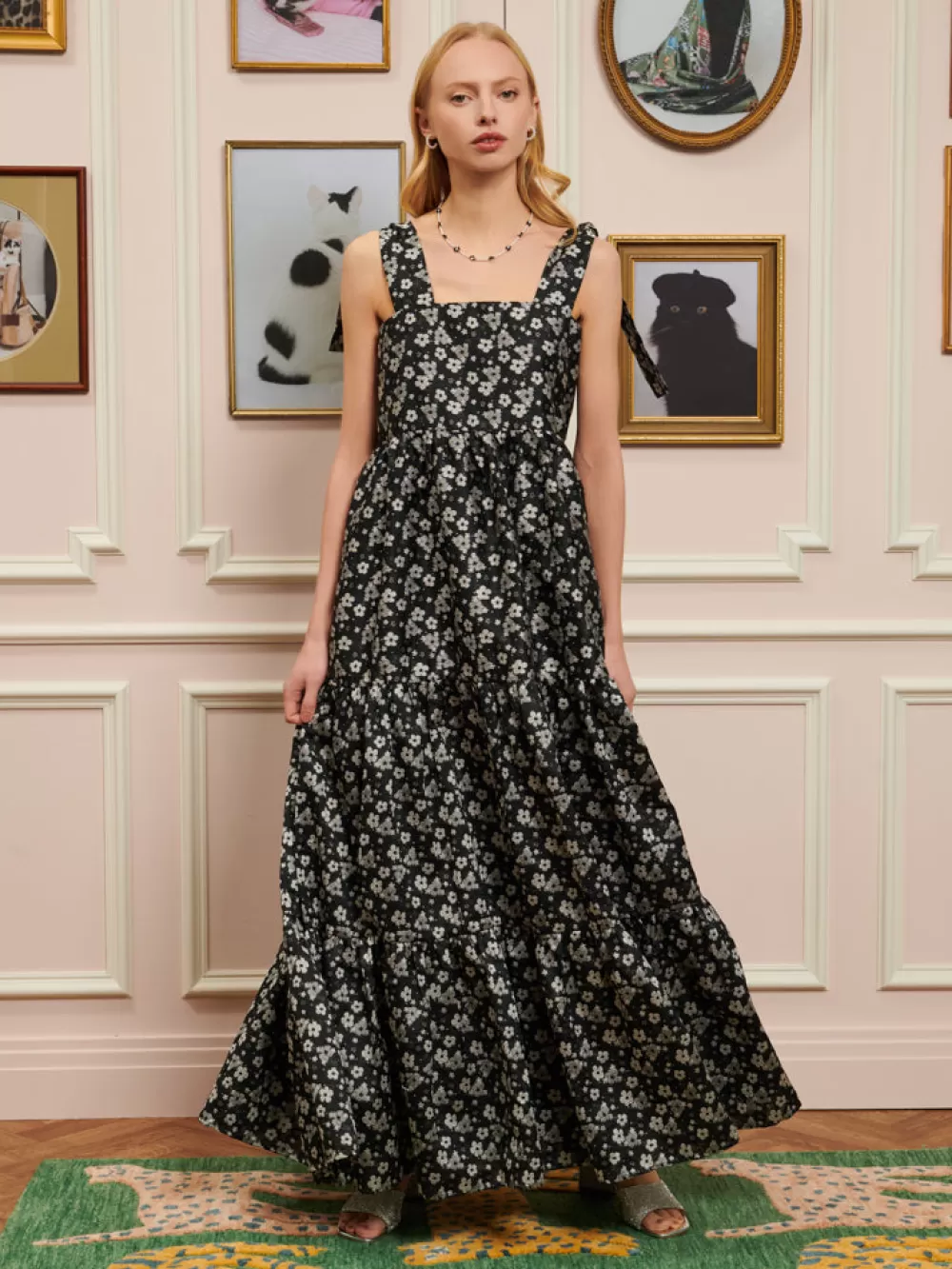 Store DREAM Rupert Floral Jacquard Maxi Dress Women Dresses | Dream