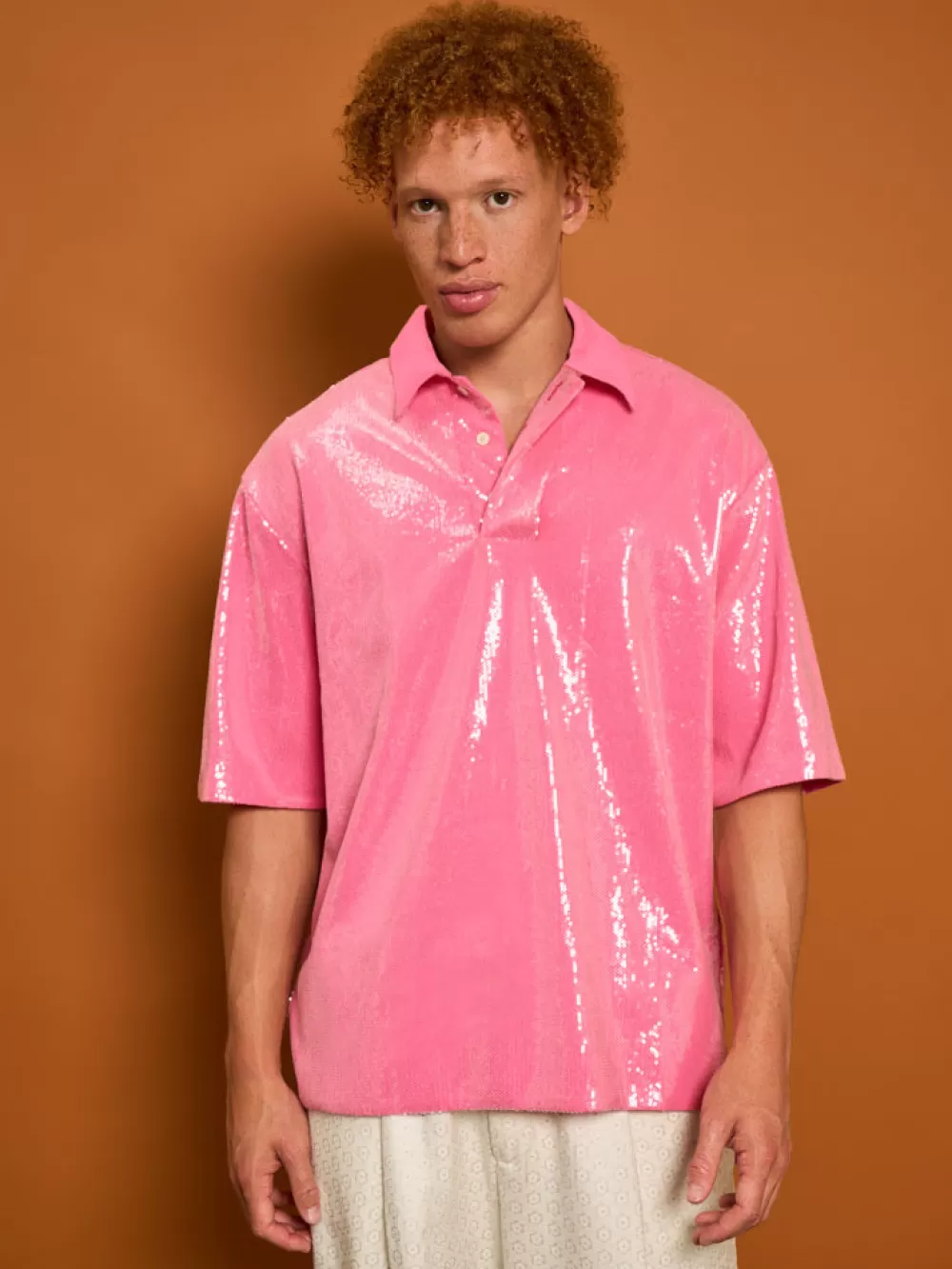 Discount Evelyn Sequin Polo Shirt Shirts