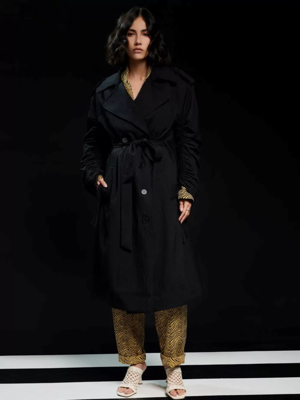 Best Sale Ghospell Casey Trench Coat Women Jackets | Ghospell