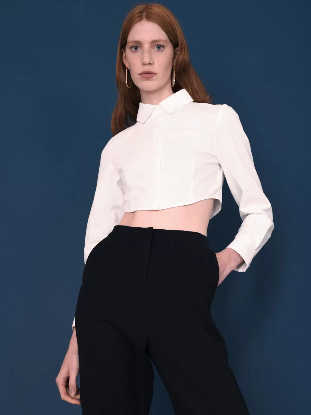 Cheap Ghospell Ice Rock Cropped Shirt Women Tops | Ghospell