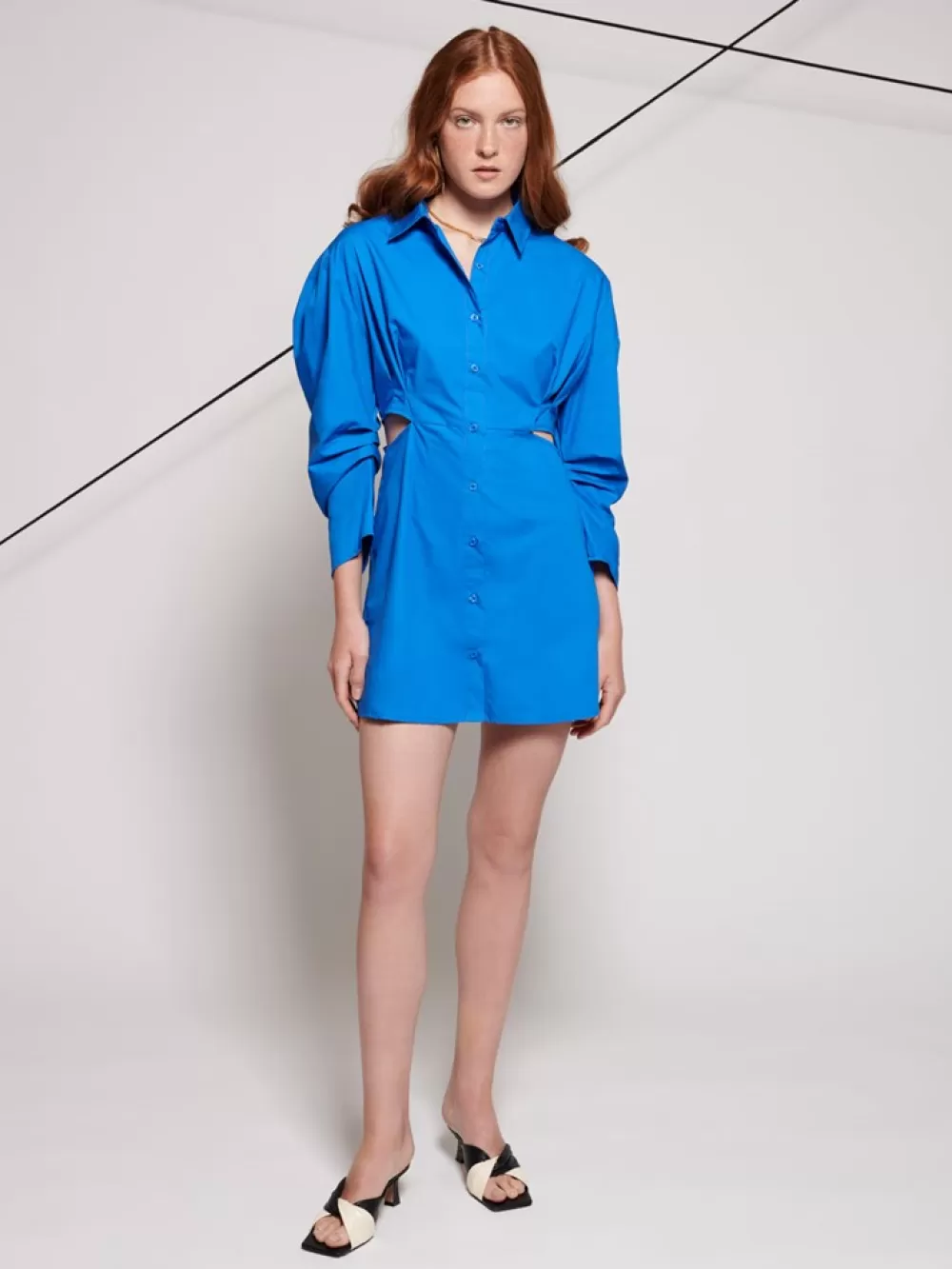 Sale Ghospell Kodi Cut Out Shirt Dress Women Dresses | Ghospell