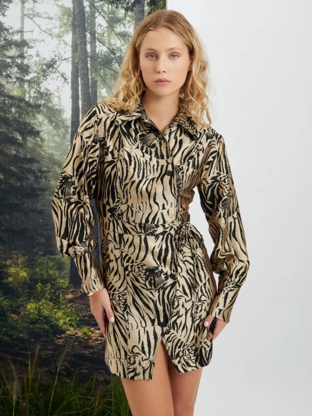 Best Sale Ghospell Maxine Animal Wrap Dress Ghospell | Dresses