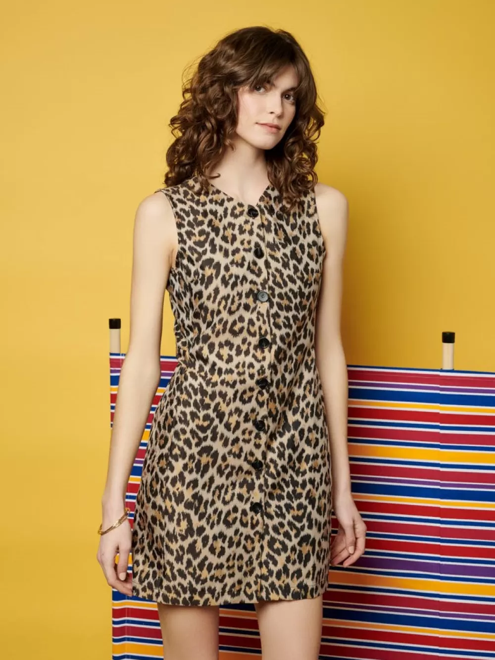 Flash Sale Ghospell  Patty Leopard Mini Dress Women Dresses | Ghospell