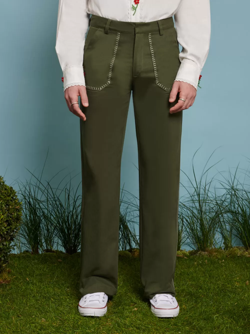 Online Gordon Embroidered Trousers Trousers