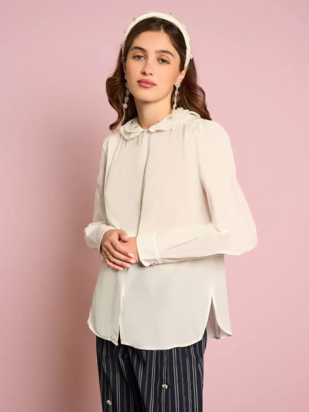 Outlet Jasmine Pearl Blouse Women Tops