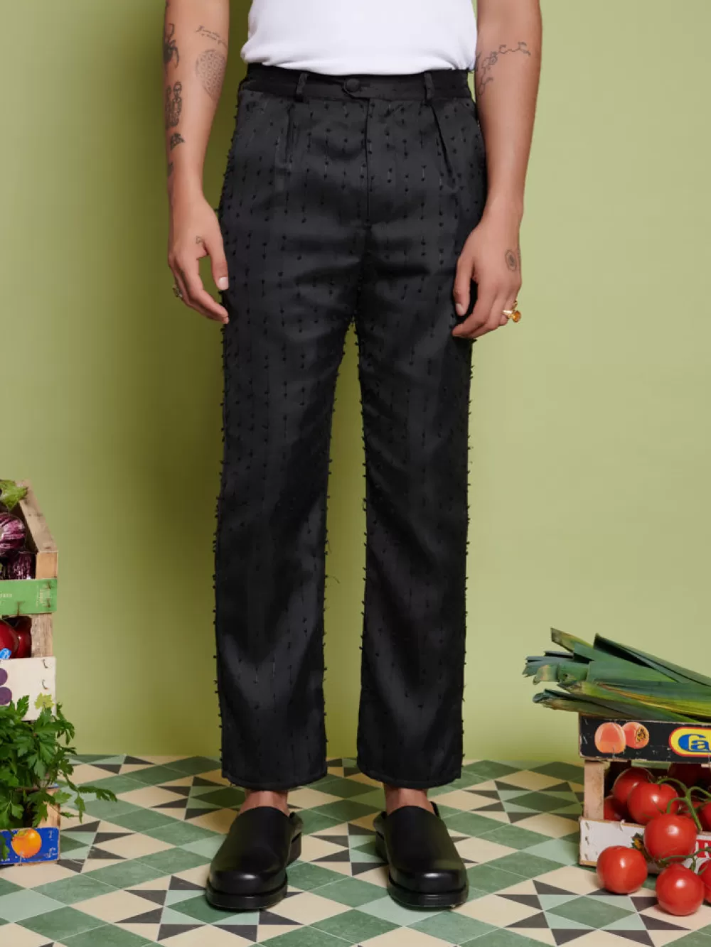 Cheap Layne Texture Trousers Trousers