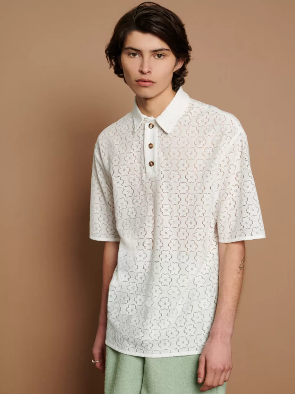 Online Neptune Lace Polo Shirt Shirts