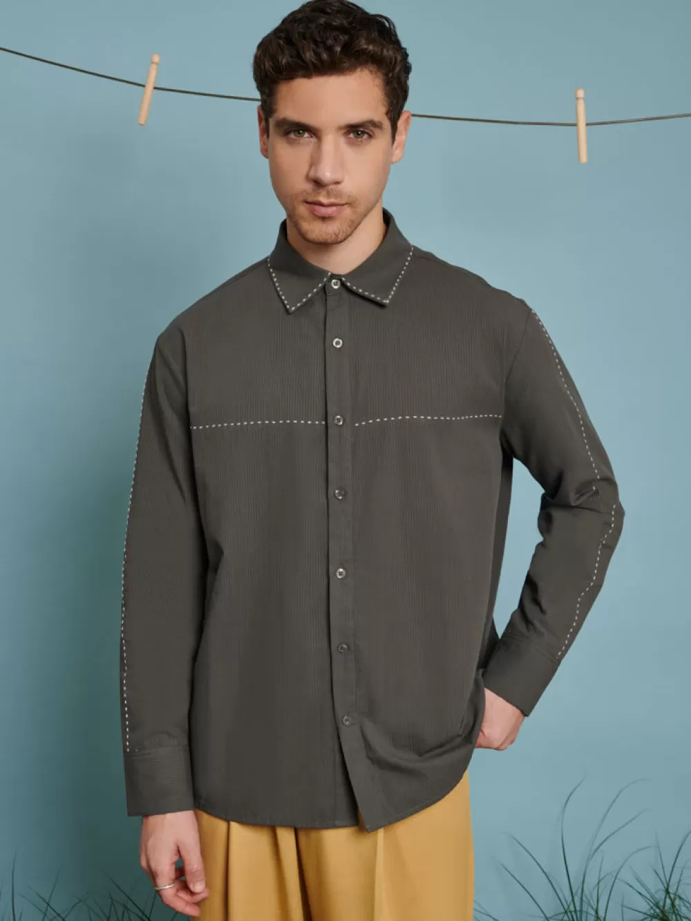 Best Sale Norma Stitch Detail Shirt Shirts