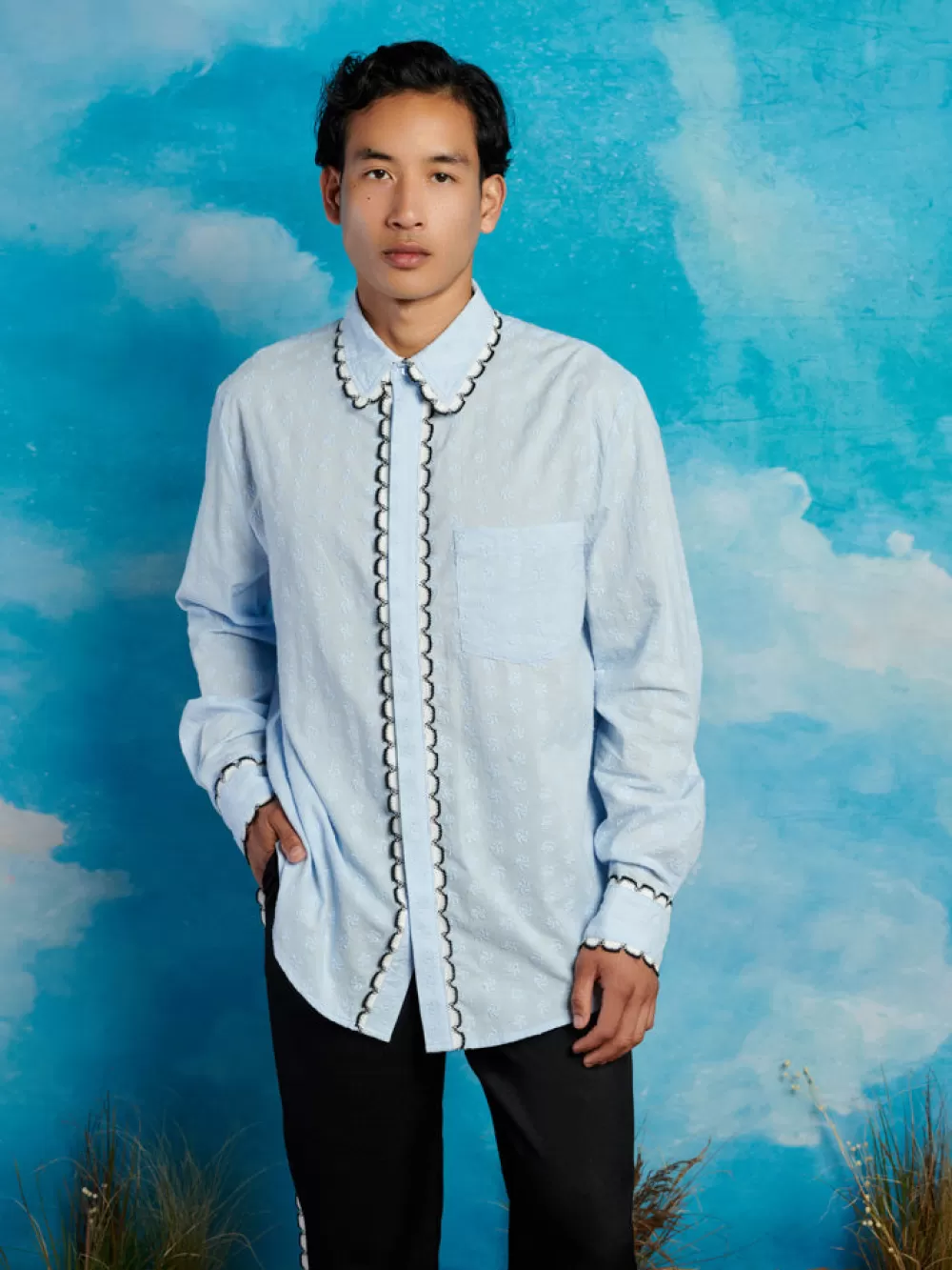 Cheap Saloon Scallop Shirt Shirts